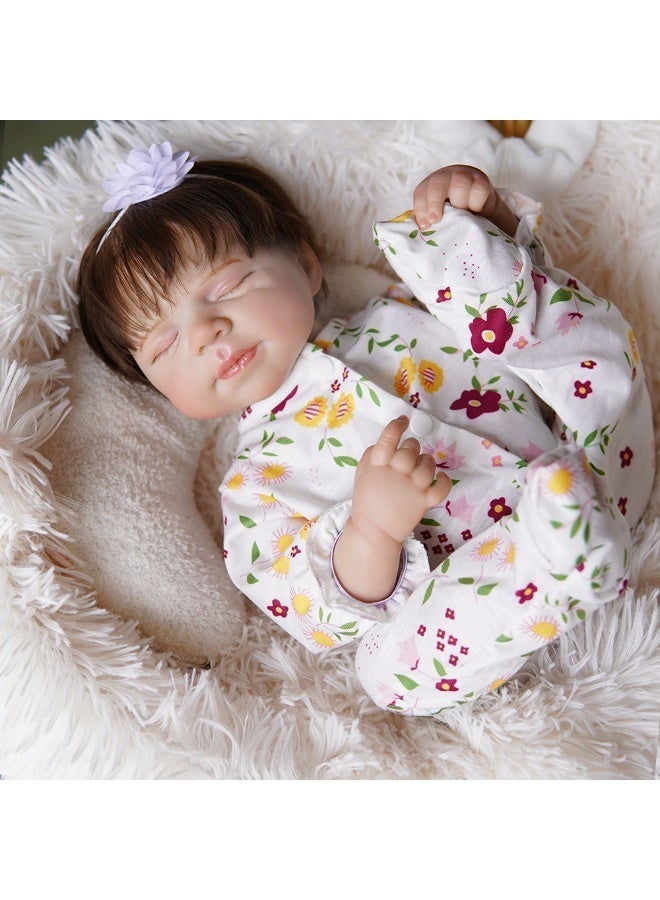 CUNUUDOOL 18 Inch Realistic Reborn Dolls Silicone Vinyl Full Body Girls Real Life Reborn Doll Anatomically Correct Dolls That Look Real Sleeping Babies For 3+ Years Old Girls. - Image 4