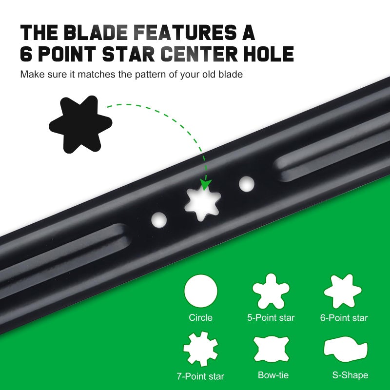 Grasscool TB30 30 inch Mower Blade for Troy Bilt TR30 TB30R Cub Cade CC30 CC30H Craftsman R1000 RER1000 R1500 30'' Deck Mower Replace for 942-04385 742-04385 - Image 5