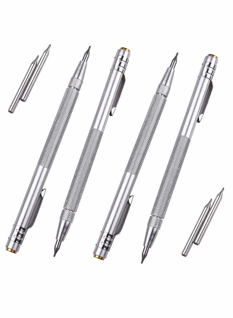 Excefore Tungsten Carbide Scriber with Magnet, 4 Pcs  Carbide Scriber Marking Tools with Extra 4 Replacement Marking Tip - Image 1