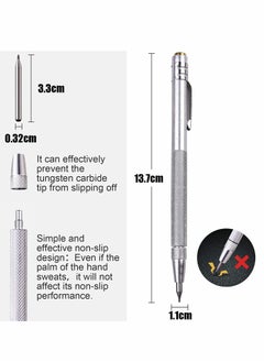 Excefore Tungsten Carbide Scriber with Magnet, 4 Pcs  Carbide Scriber Marking Tools with Extra 4 Replacement Marking Tip  - Image 2