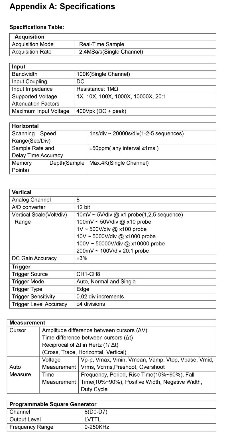 Hantek هانتيك 1008B 8 قنوات أوسيلوسكوب تشخيص السيارات/بطاقة DAQ/مولد قابل للبرمجة 8 قنوات - Image 2