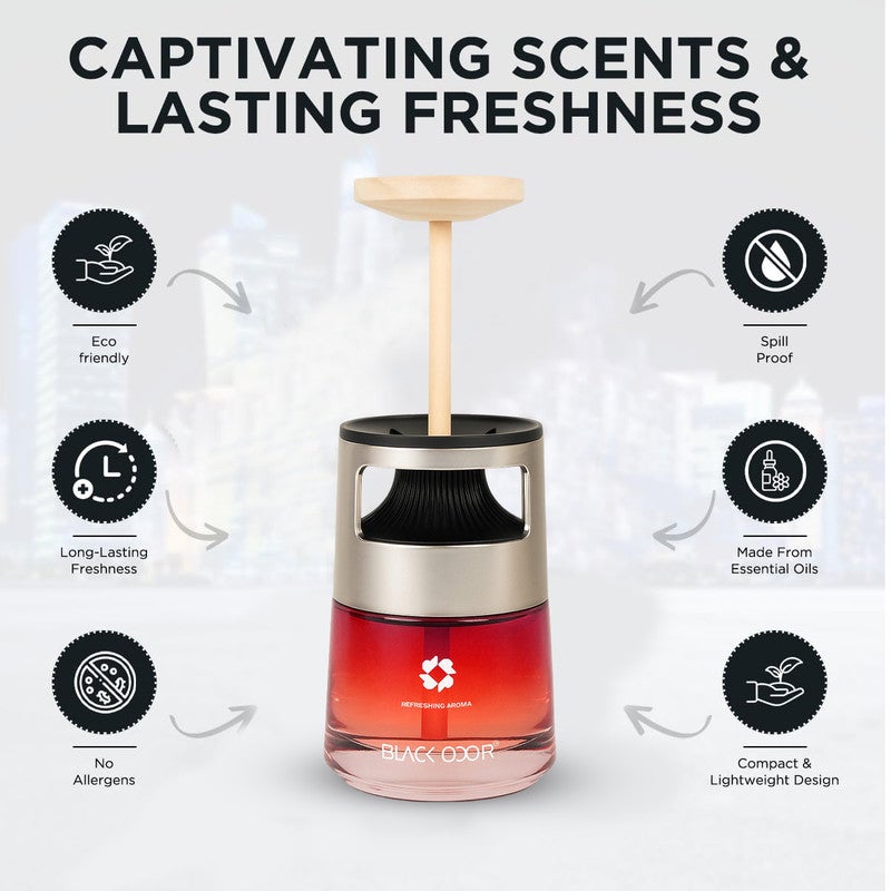 BLACK ODOR Air Freshener BO-40 130ML – Long Lasting Fragrance Gel, Car & Home Use, Odor Neutralizer, Compact Interior Air Perfume (REF G-136) - Image 3