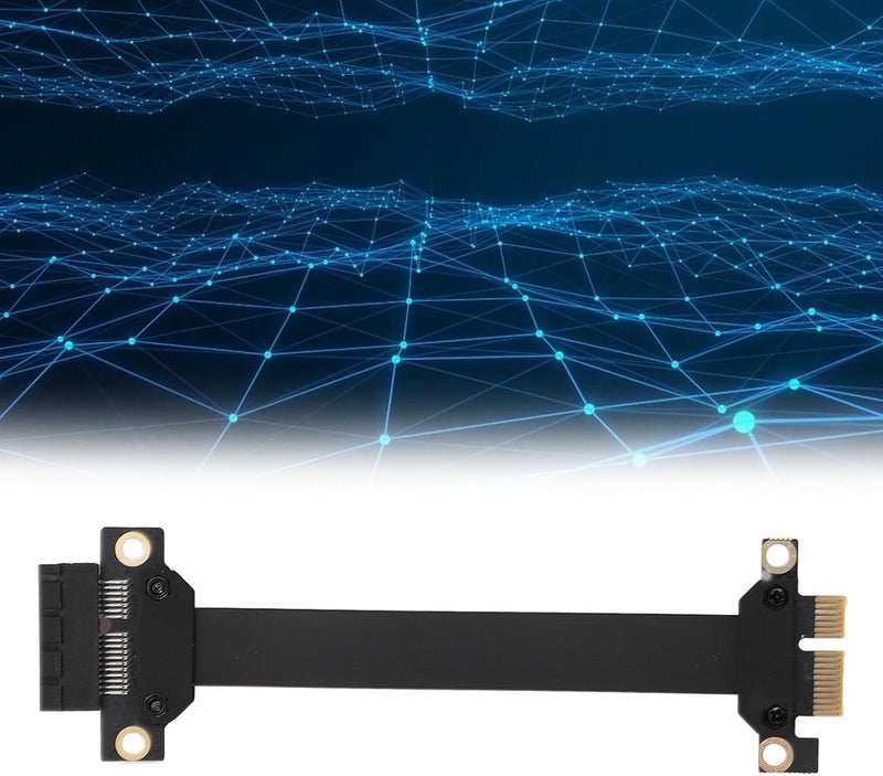 كابل تمديد PCIe X1 إلى X1 من Zunate، إصدار 3.0 (طول 40 سم/15.7 بوصة) - محول مرن للكروت الصوتية والشبكية، نقل بيانات بسرعة عالية تصل إلى 8 جيجابت في الثانية، مناسب للحواضن من نوع 1U و2U - Image 3
