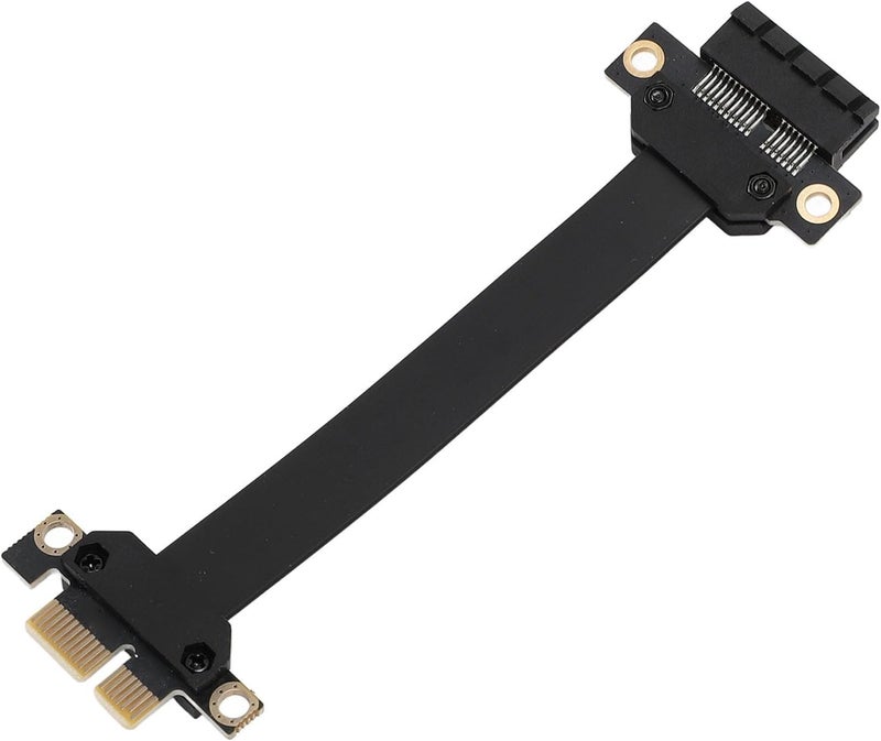 كابل تمديد PCIe X1 إلى X1 من Zunate، إصدار 3.0 (طول 40 سم/15.7 بوصة) - محول مرن للكروت الصوتية والشبكية، نقل بيانات بسرعة عالية تصل إلى 8 جيجابت في الثانية، مناسب للحواضن من نوع 1U و2U - Image 1