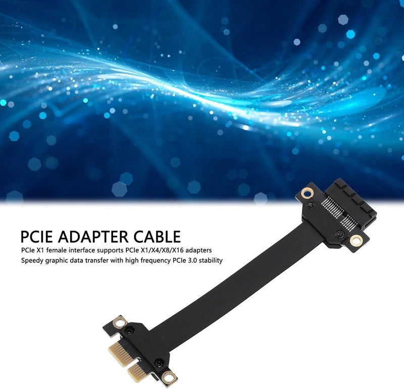 كابل تمديد PCIe X1 إلى X1 من Zunate، إصدار 3.0 (طول 40 سم/15.7 بوصة) - محول مرن للكروت الصوتية والشبكية، نقل بيانات بسرعة عالية تصل إلى 8 جيجابت في الثانية، مناسب للحواضن من نوع 1U و2U - Image 4