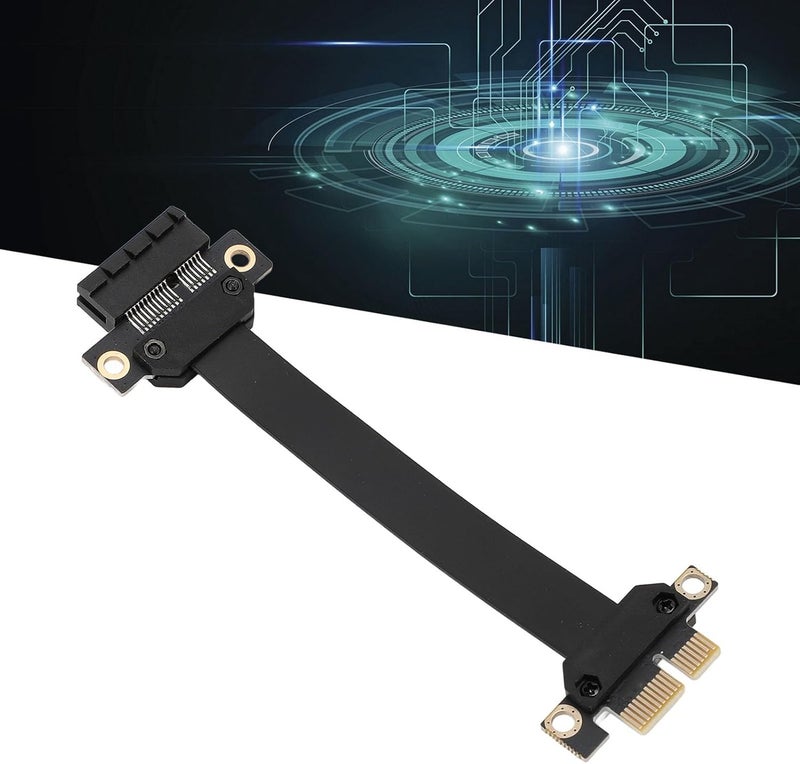 كابل تمديد PCIe X1 إلى X1 من Zunate، إصدار 3.0 (طول 40 سم/15.7 بوصة) - محول مرن للكروت الصوتية والشبكية، نقل بيانات بسرعة عالية تصل إلى 8 جيجابت في الثانية، مناسب للحواضن من نوع 1U و2U - Image 2