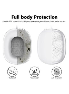 AROAQ Silicone Cases Suitable for Apple AirPods Max 3-in-1 Headphones Anti-Scratch Ear Cups Cover Headband Cover and Ear Pad Protector Case Skin Accessories (White)  - Image 5