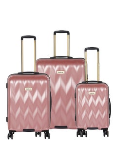 bebe BEBE Ellise Hardside Luggage on Wheels for Unisex | Ultra Lightweight ABS on with Spinner Wheels 4 Color Rose Gold  - Image 1