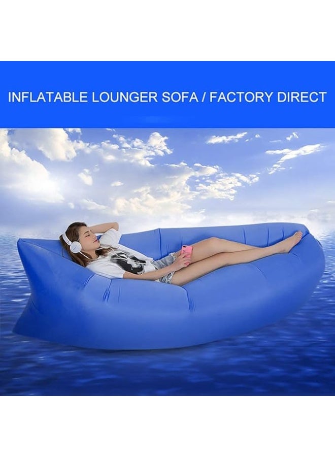 Generic The distinctive air chaise lounge inflates without a blower. All you have to do is hold it in the air with your hand and it will inflate on its own. z  - Image 5