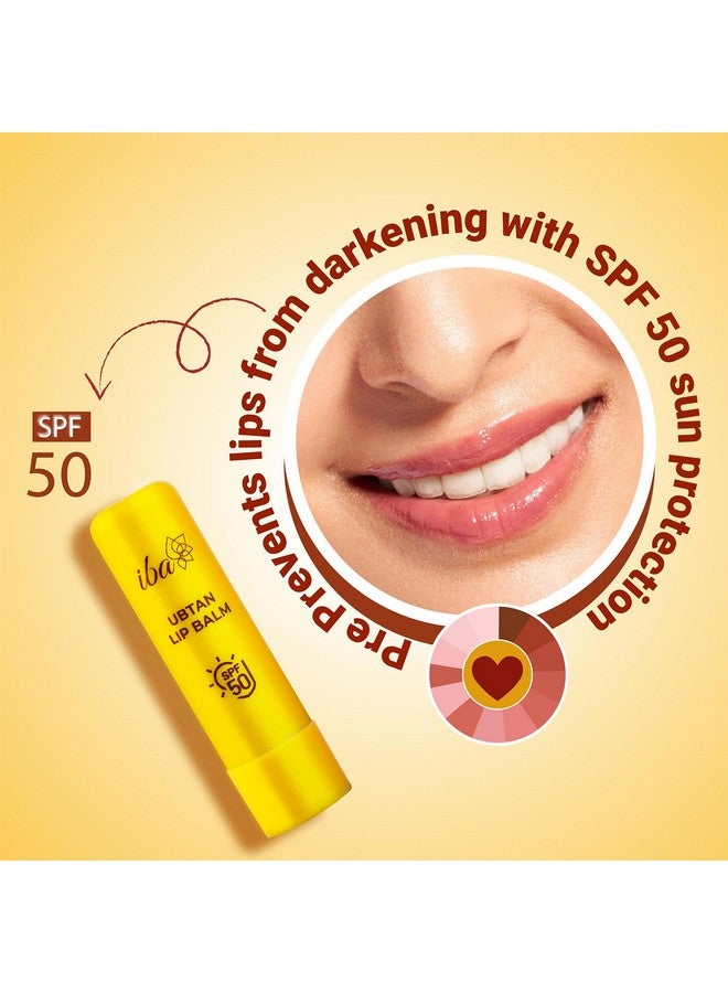 Iba بلسم شفاه إيبّا أبتان SPF 50 للنساء | يصلح الشفاه التالفة | غير لزج | خفيف الوزن | واقي من التصبغ وأضرار الشمس UVA & UVB | 4.5 جرام - Image 3