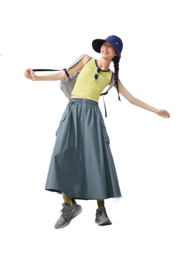 Beneunder Women'S A-Line Skirt Pleated Mid-Length Sunscreen Water-Repellent Workwear Umbrella Skirt New Spring Autumn Wr237 - Image 3