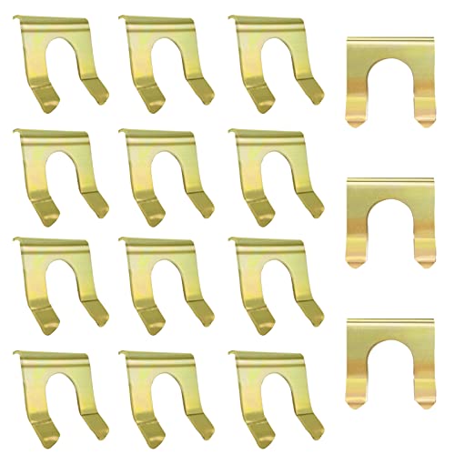 stymart 15 Pcs Brake Line Clips Brake Line Retainer U Shaped,Parking Brake Cable Clip Brake Hose Bracket,Metal Brake Line Retainer Brake Cable Clip Brake Hose Lock for Auto Motorcycles Trucks - Image 1