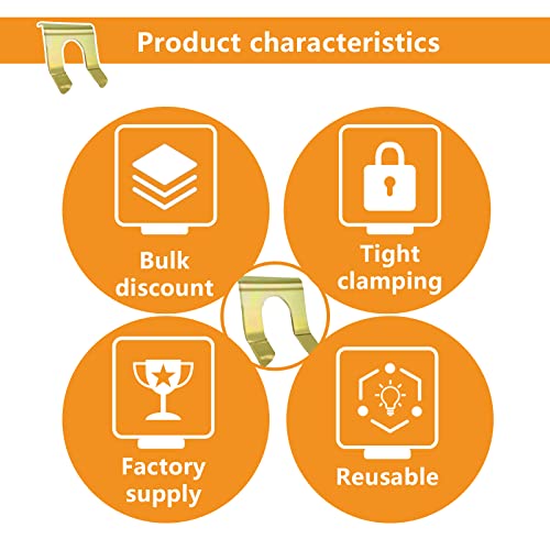 stymart 15 Pcs Brake Line Clips Brake Line Retainer U Shaped,Parking Brake Cable Clip Brake Hose Bracket,Metal Brake Line Retainer Brake Cable Clip Brake Hose Lock for Auto Motorcycles Trucks - Image 5