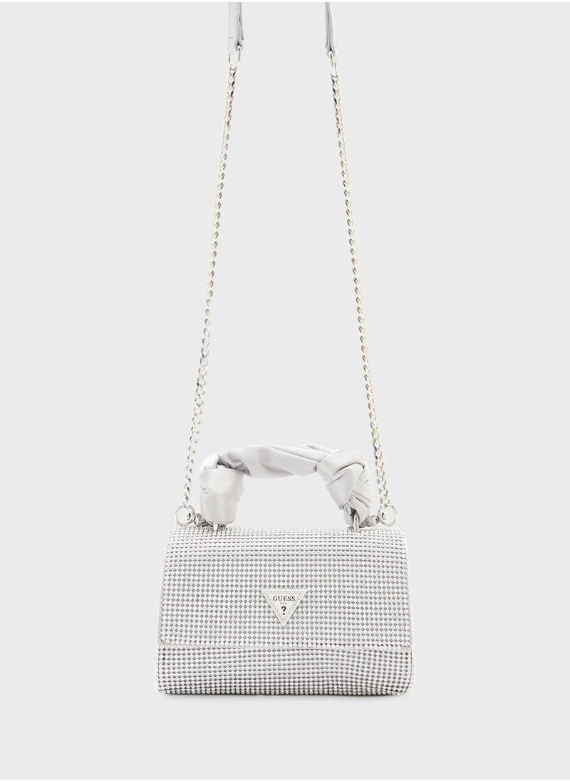 GUESS - Lua Top Handle Flap Clutch - Image 1