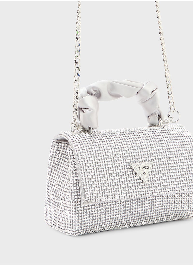 GUESS - Lua Top Handle Flap Clutch - Image 1
