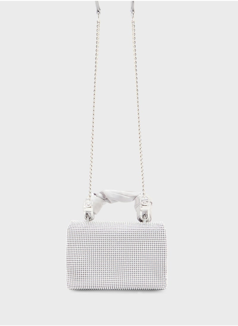 GUESS - Lua Top Handle Flap Clutch - Image 1