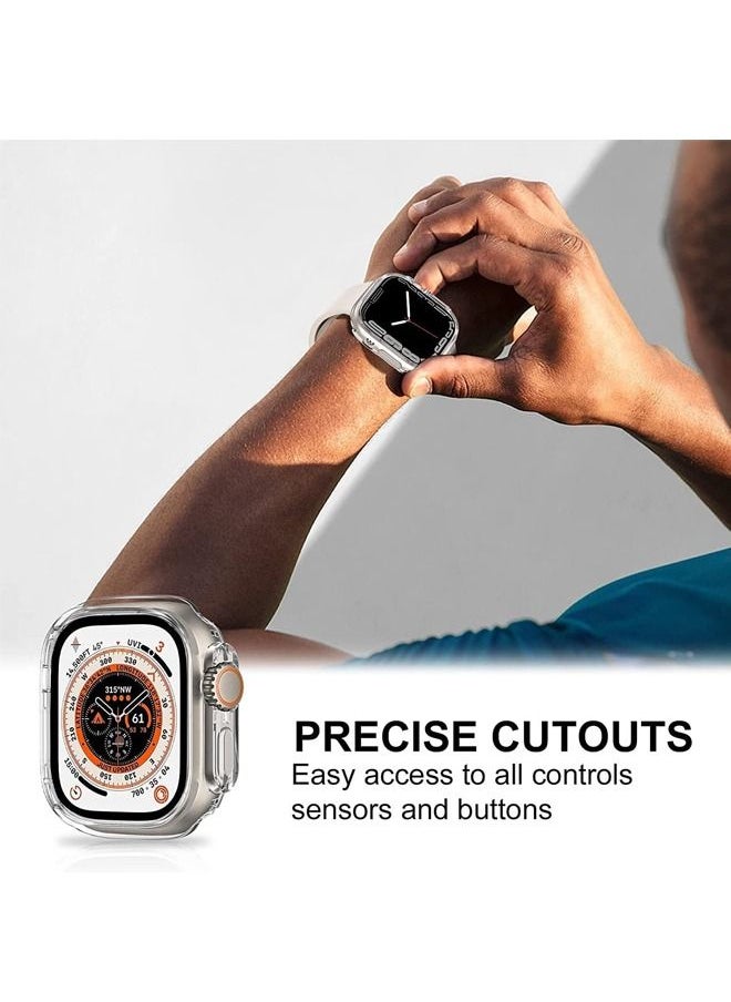 Rock Pow - Compatible with Apple Watch Ultra Screen Protector Case Soft Plated TPU All Around Scratch-Proof Screen Protector Cover Shockproof case for 49mm - Image 1