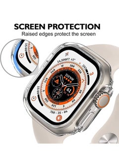 Rock Pow Compatible with Apple Watch Ultra Screen Protector Case Soft Plated TPU All Around Scratch-Proof Screen Protector Cover Shockproof case for 49mm  - Image 2
