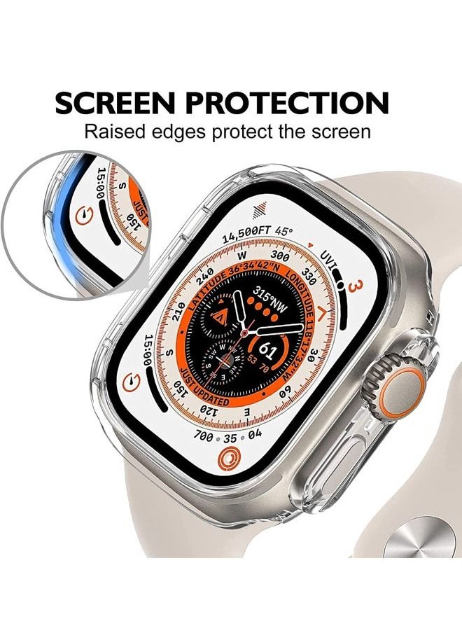 Rock Pow - Compatible with Apple Watch Ultra Screen Protector Case Soft Plated TPU All Around Scratch-Proof Screen Protector Cover Shockproof case for 49mm - Image 1