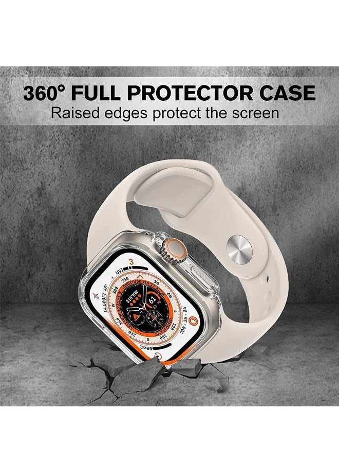Rock Pow - Compatible with Apple Watch Ultra Screen Protector Case Soft Plated TPU All Around Scratch-Proof Screen Protector Cover Shockproof case for 49mm - Image 1