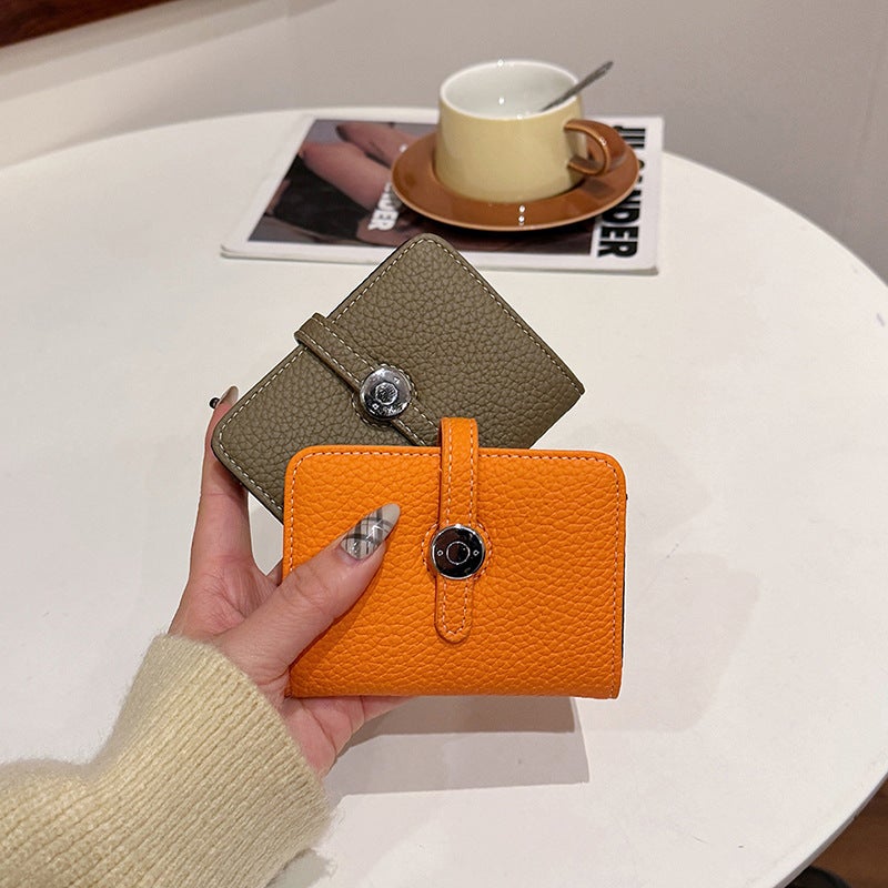 Multifunctional Solid Color PU Leather Wallet, RFID Blocking Design Portable Daily Storage Purse for Cards Cash Coin Business Use - Image 2
