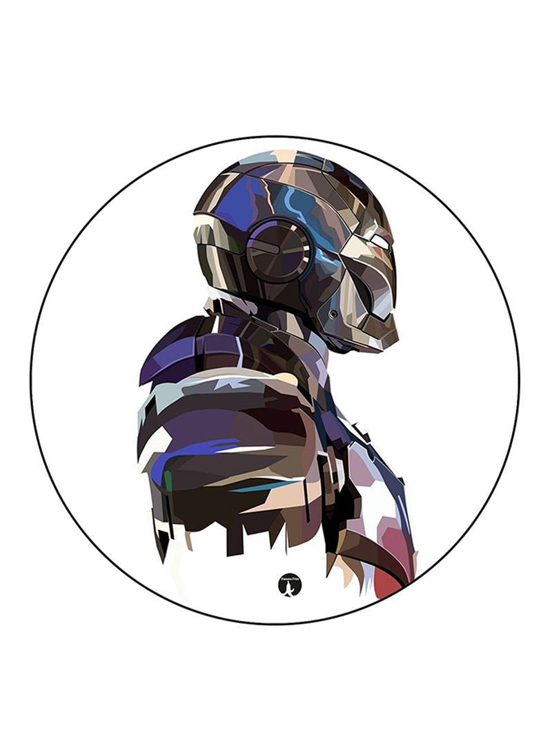 RKN Iron Man Printed Fridge Magnet  Round  Multicolour - Image 2