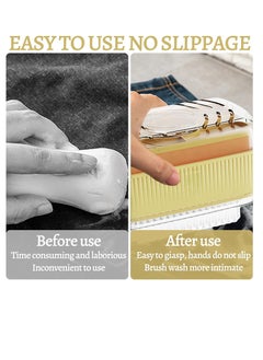 Excefore Clothes Cleaning Brush Soap Dispenser, Foaming Soap Box with Roller, Bubble Soap Case with Brush, Multifunctional Scrubbing Brush Soap Saver Reusable Washing Shoe Brush for Laundry Shoes Carpet  - Image 5