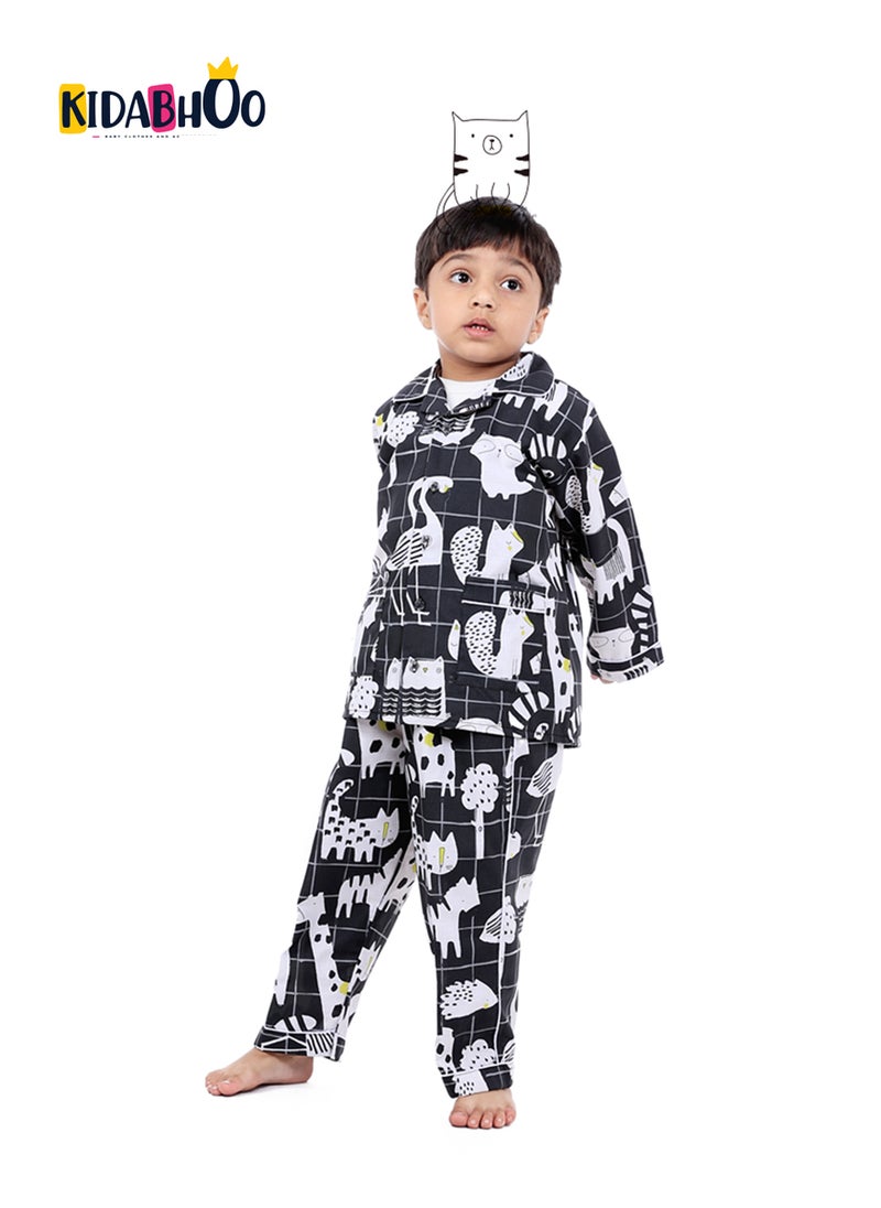 Kids Pajamas Set - Cute Animal Print 2-Piece - pzsku/ZBA3DFA1F90F82C897FA1Z/45/_/1718536300/483639ae-3946-425c-bfdc-2487aa491ad6