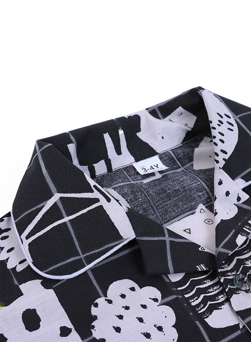 كيدابهو طقم بيجامات للأطفال - قطعتين بطبعة حيوانات لطيفة - Image 2