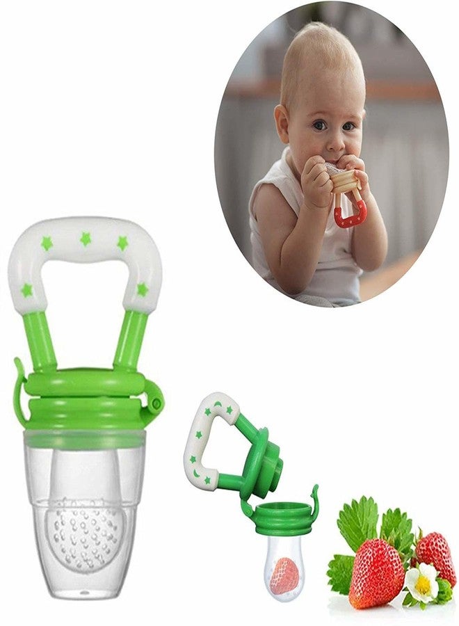 MANUHUT Silicone Food/Fruit Nibbler, Baby Food and Fruit Feeder, BPA Free (Green) - Image 4
