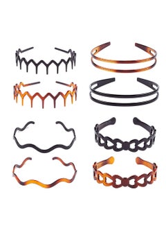 Suoirblss Plastic Tooth Hair Comb Headband Hard Headbands Ribbon Hairband Women Men Hair Accessory style04 