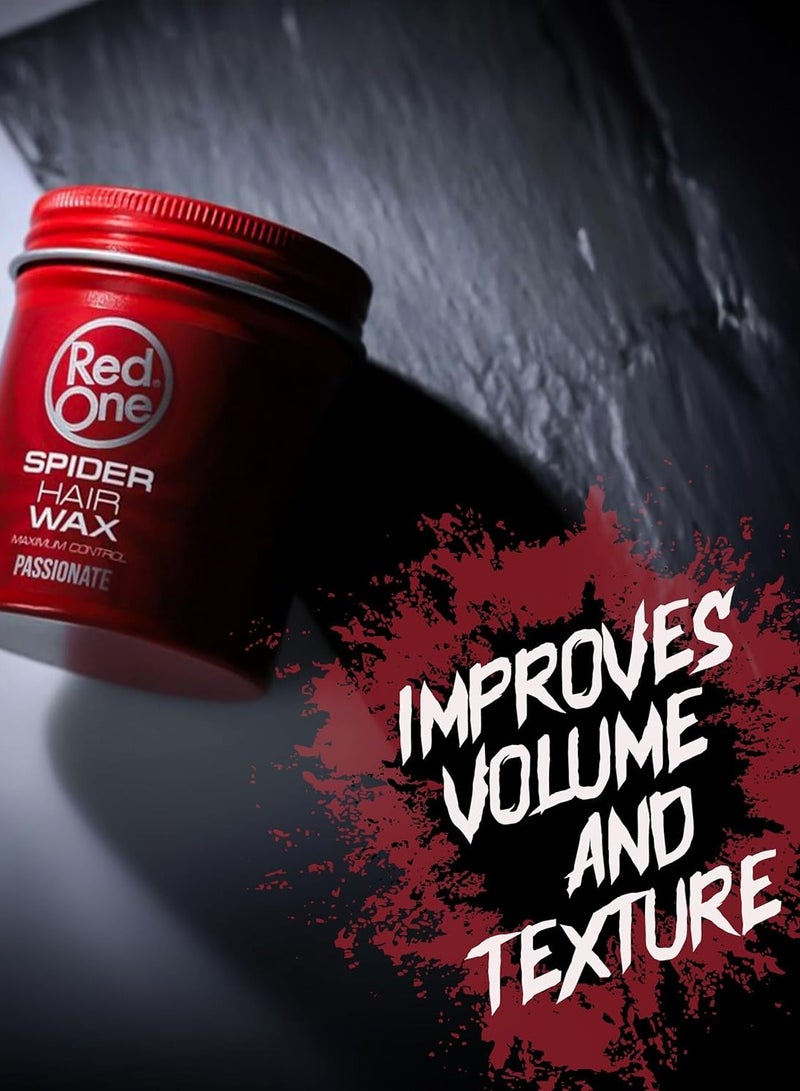 Redone RedOne Spider Hair Wax Maximum Control Passionate 100ml – Strong Hold & Flexible Styling Wax - Image 4