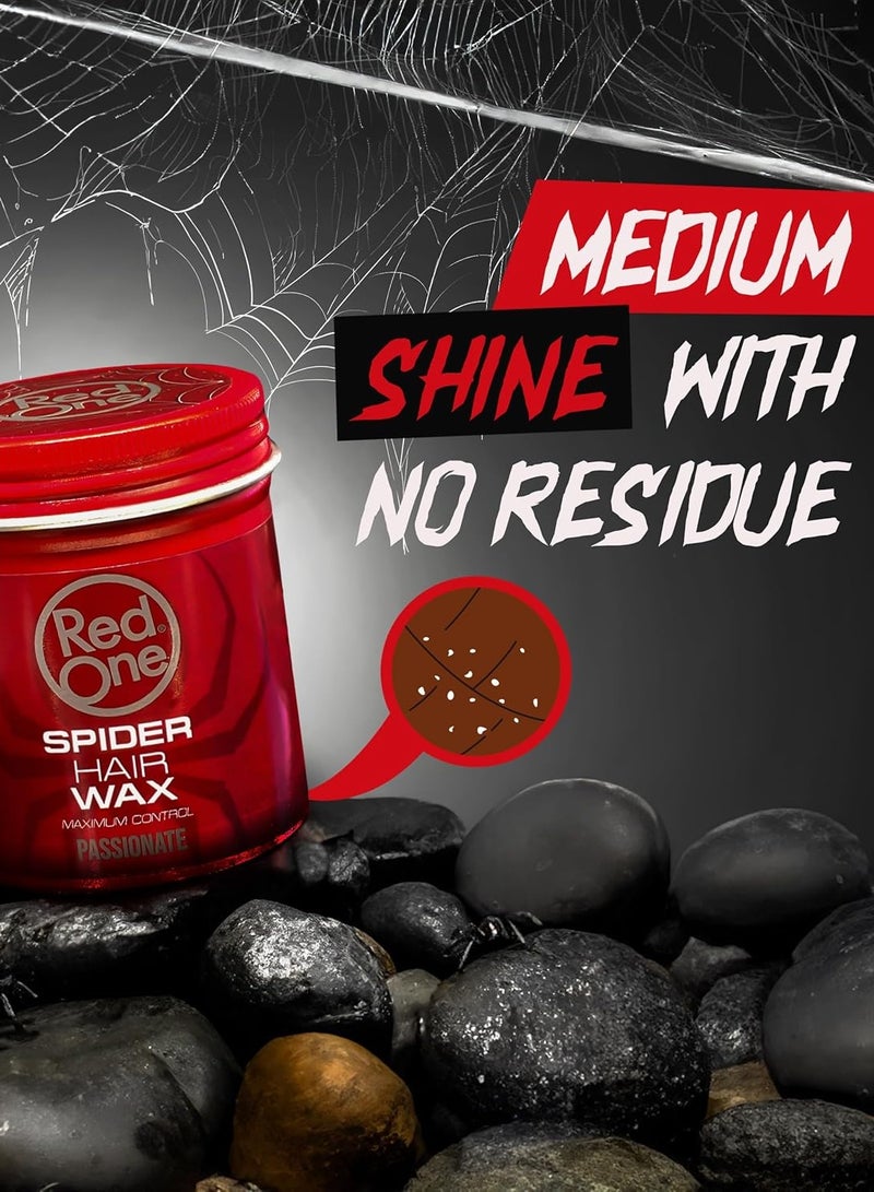Redone RedOne Spider Hair Wax Maximum Control Passionate 100ml – Strong Hold & Flexible Styling Wax - Image 3