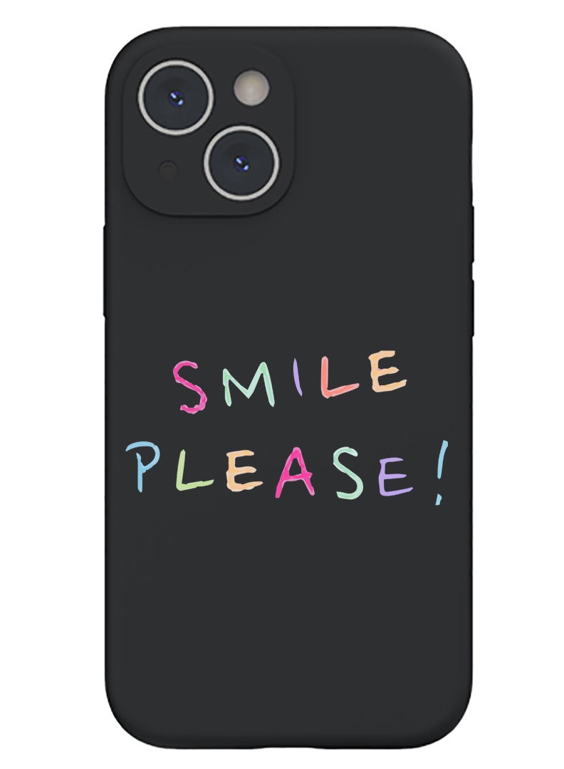 Theodor Protective Slim Fit Case Liquid Silicone Cover with Full Body Protection Anti-Scratch Shockproof Case For iPhone 15 Black  - Start with Bismillah Black - Image 1