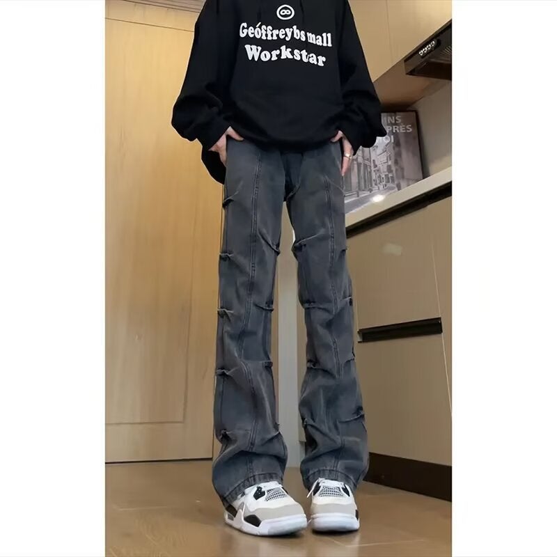 Unisex Casual Daily Denim Jeans - Image 2