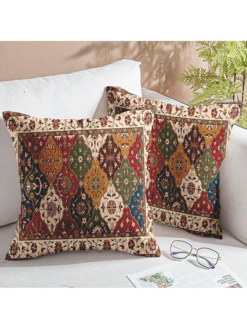 زينة رمضان طقم أغطية وسائد 2 قطع مقاس 45 × 45 سم بتصميم شرقي تقليدي - Image 2