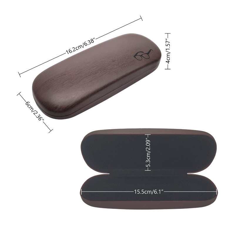 HSYMQ HSYMQ Hard Shell Glasses Case, Eye Glass Carry Case for Men Women, 3 Pack Eyeglass Sunglasses Cases  - Image 4