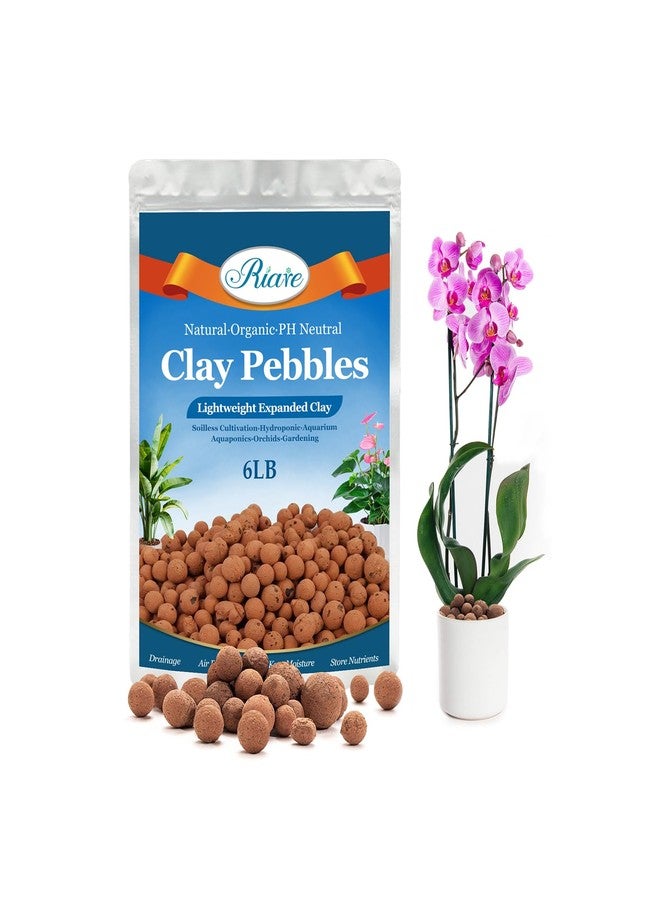 Riare حبيبات طينية عضوية موسعة من رياري للنباتات، كرات ليكا طبيعية، حبيبات طينية خفيفة الوزن للزراعة المائية (7 لتر) - Image 1