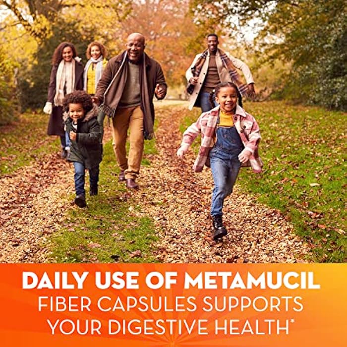 Metamucil, Psyllium Husk Capsules, 160 Capsules, 3-in-1 Fiber Supplement, Daily Psyllium Husk Fiber Capsules Help Support Digestive Health by Promoting Regularity*, Help Supplement Daily Fiber Intake - Image 4