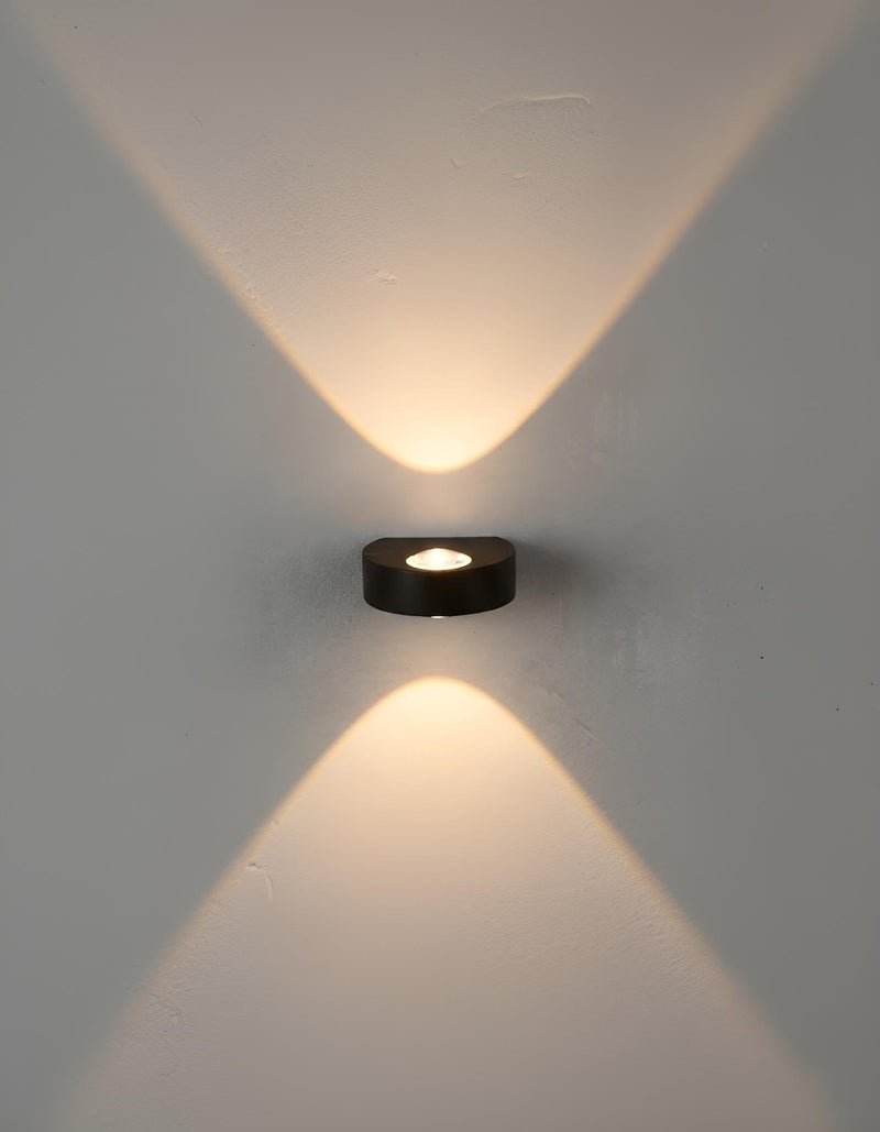 FILLISKA® Ultra Slim LED Indoor/Outdoor Wall Light, IP-65 Rainproof & Shockproof Body. (Slim MattBlack 1up + 1down)(2 Year Warranty) - Image 1