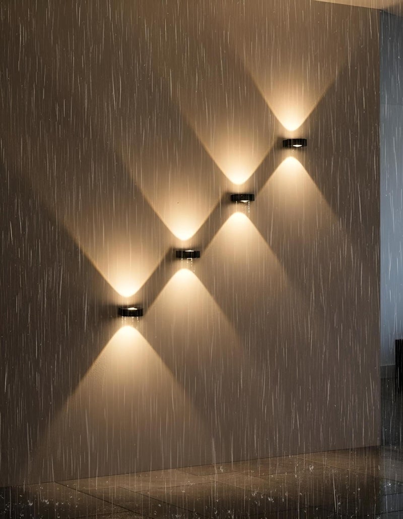 FILLISKA® Ultra Slim LED Indoor/Outdoor Wall Light, IP-65 Rainproof & Shockproof Body. (Slim MattBlack 1up + 1down)(2 Year Warranty) - Image 5