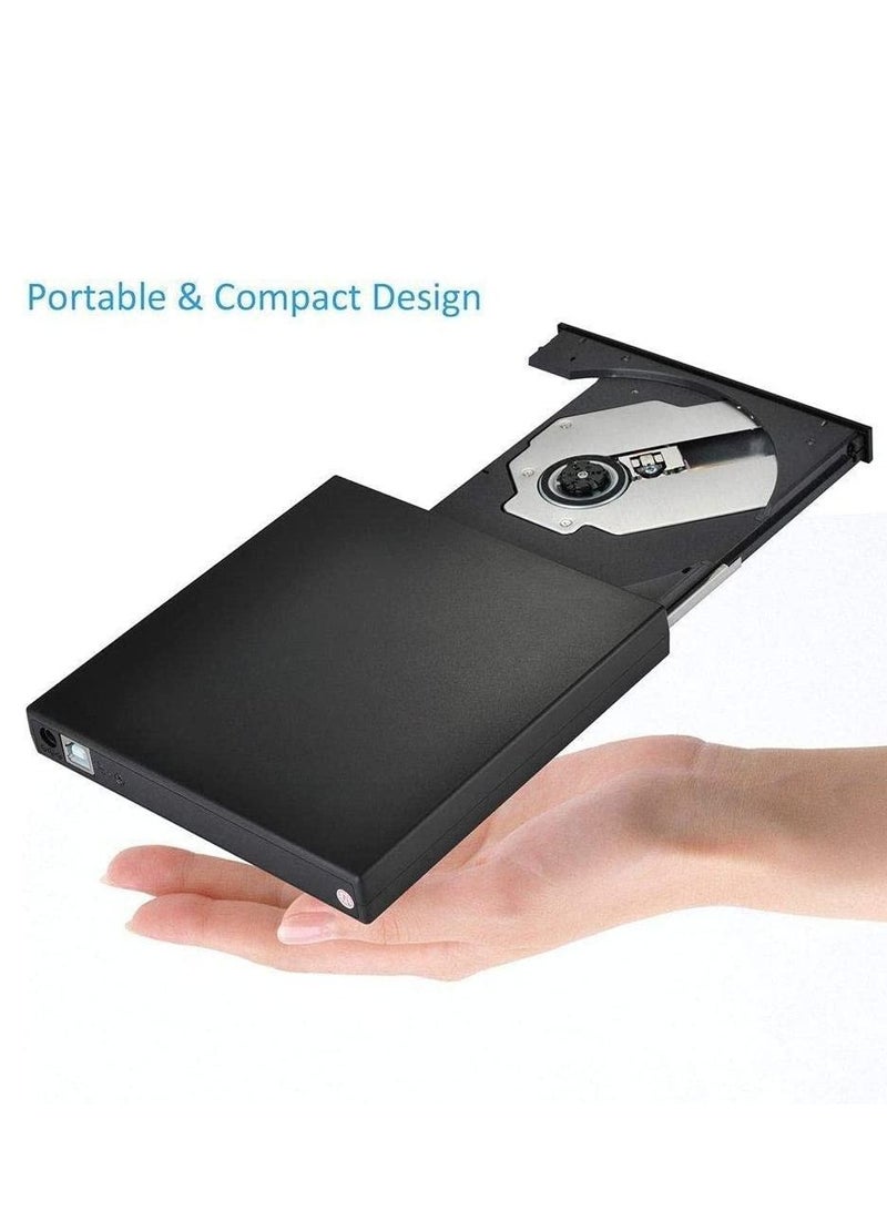 External PC Laptop USB 2.0 DVD CDR Writer Recorder Reader Player Burner Combo Drive Set