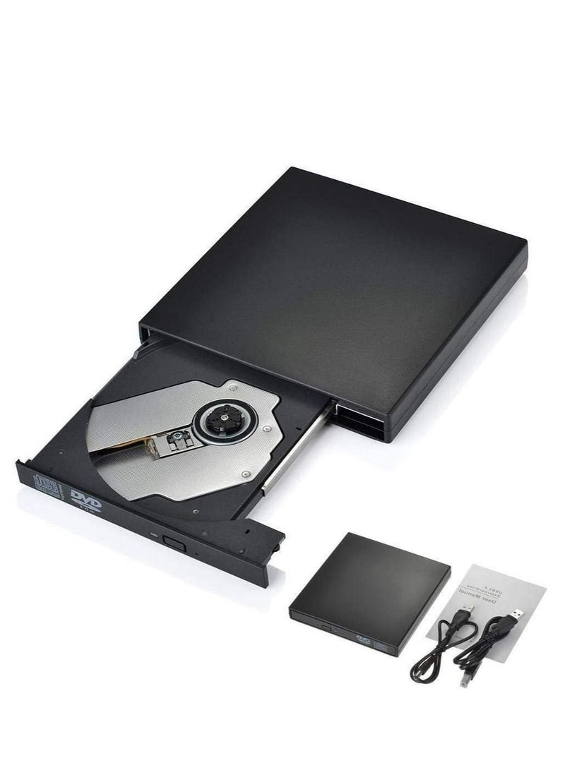 External PC Laptop USB 2.0 DVD CDR Writer Recorder Reader Player Burner Combo Drive Set