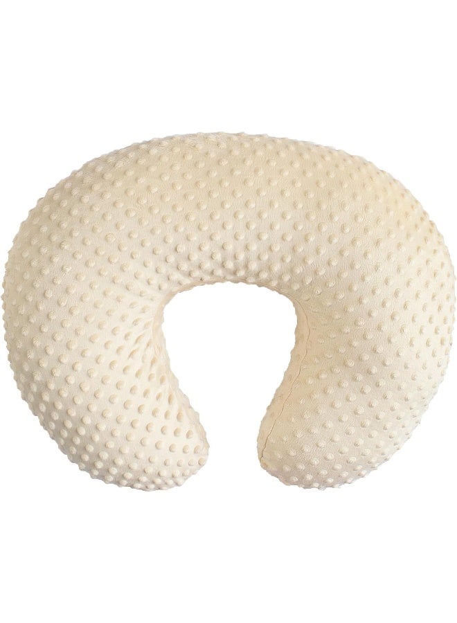 OWLOWLA Nursing Pillow Cover, Breastfeeding Pillow Slipcover Fits Nursing Pillow for Baby Boy Girl(Cream) - Image 1