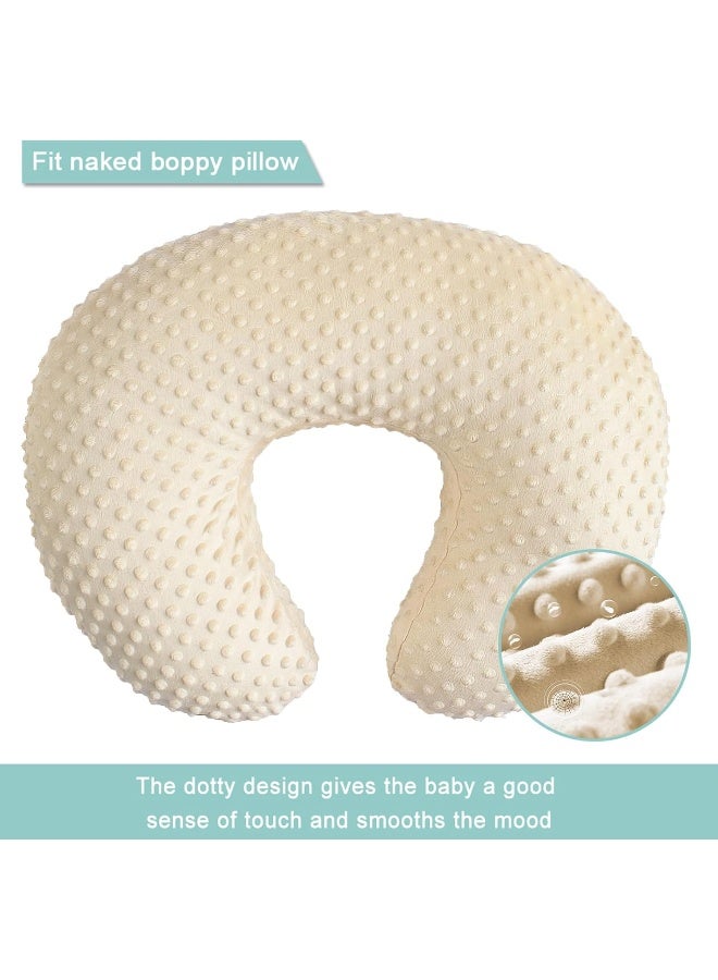 OWLOWLA Nursing Pillow Cover, Breastfeeding Pillow Slipcover Fits Nursing Pillow for Baby Boy Girl(Cream) - Image 2