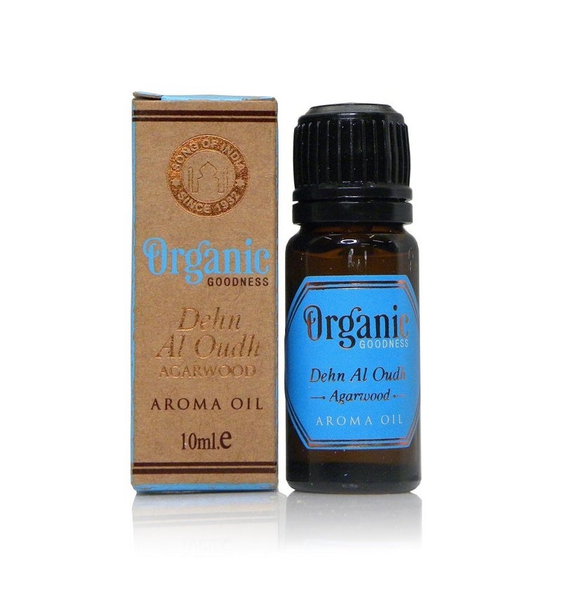 Song of India Song of India Organic Goodness Aroma Diffuser & Vaporiser Oil in Amber Coloured Glass Bottle | 100% Pure & Natural Essential Oil (Dehn Al Oudh/Oud) - Image 1