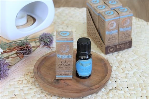 Song of India Song of India Organic Goodness Aroma Diffuser & Vaporiser Oil in Amber Coloured Glass Bottle | 100% Pure & Natural Essential Oil (Dehn Al Oudh/Oud) - Image 2
