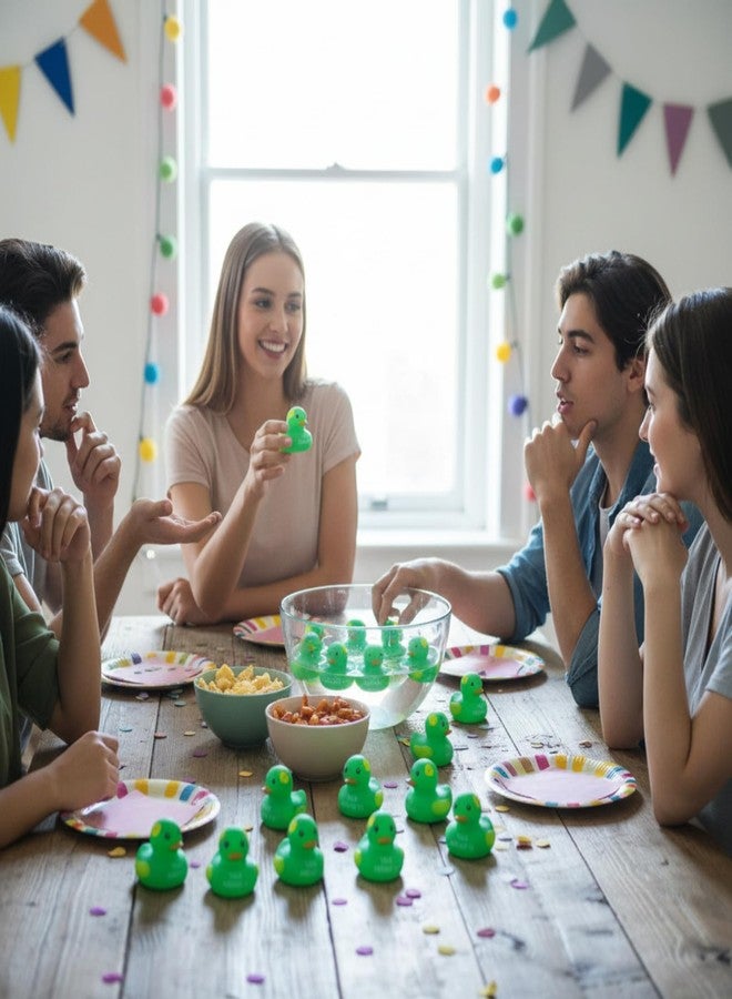 Deekin مجموعة ديكين المكونة من 24 قطعة من البط المطاطي للتوعية بالصحة النفسية، مع شريط أخضر، هدايا للتوعية بالصحة النفسية، مناسبة للبالغين الذين يحتاجون إلى رعاية ذاتية، وللجمعيات الخيرية، وللمعالجين النفسيين في المكاتب. - Image 5