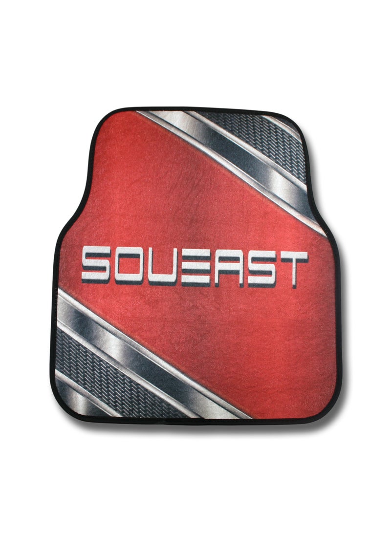 طقم دواسات سيارة 5 قطع متوافقة مع سيارات SOUEAST تصميم مانع للانزلاق خامات متينة سهلة التنظيف تساعد على حماية أرضية السيارة من الأتربة والطين والمياه والانسكابات اليومية يشمل الدواسات الأمامية والخلفية بالإضافة إلى القطعة الوسطى مناسب للاستخدام اليومي - Image 3