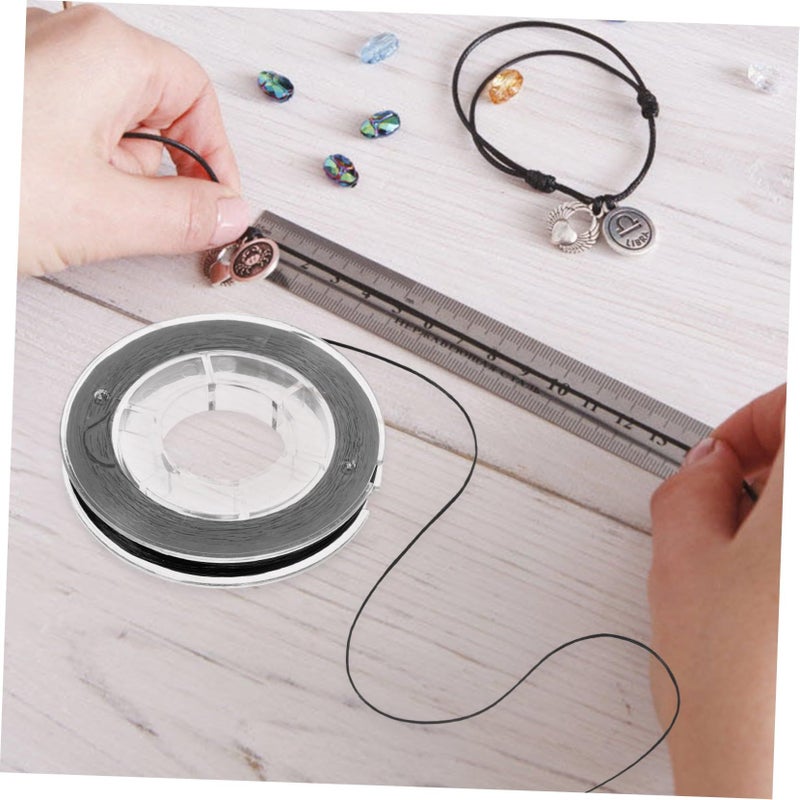 2 Rolls Stretchy Elastic Beading Cord Black White For DIY Jewelry Making Bracelet Necklace Charm Crafting - Image 4